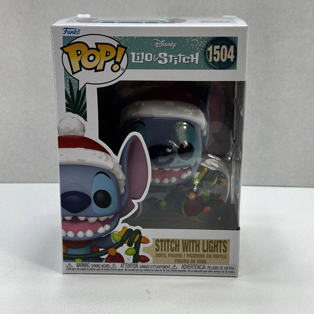 Funko Pop Stitch with Lights #1504 Disney Lilo & Stitch Holiday Vinyl Figure Toy